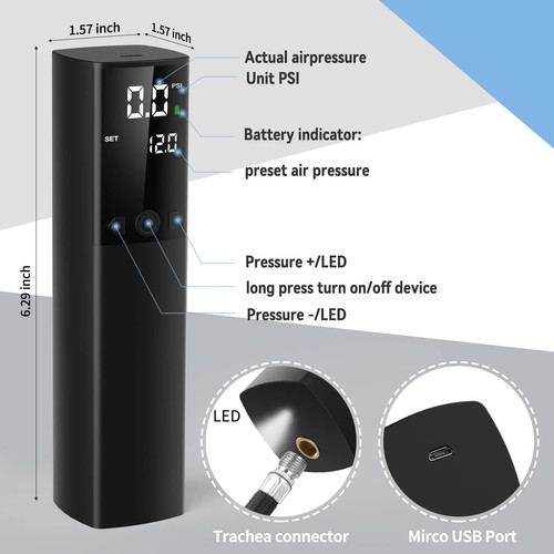 Portable electric ball pump - portable,